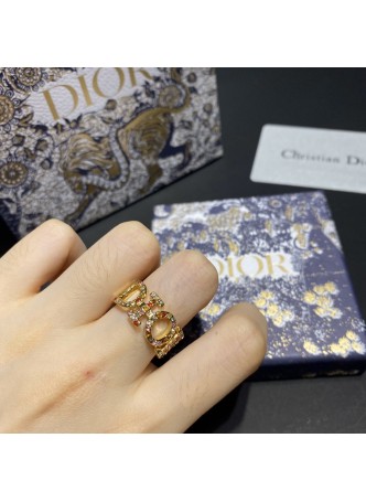 Knockoff Designers Dior Rhinestone Rings Size 7 RB609